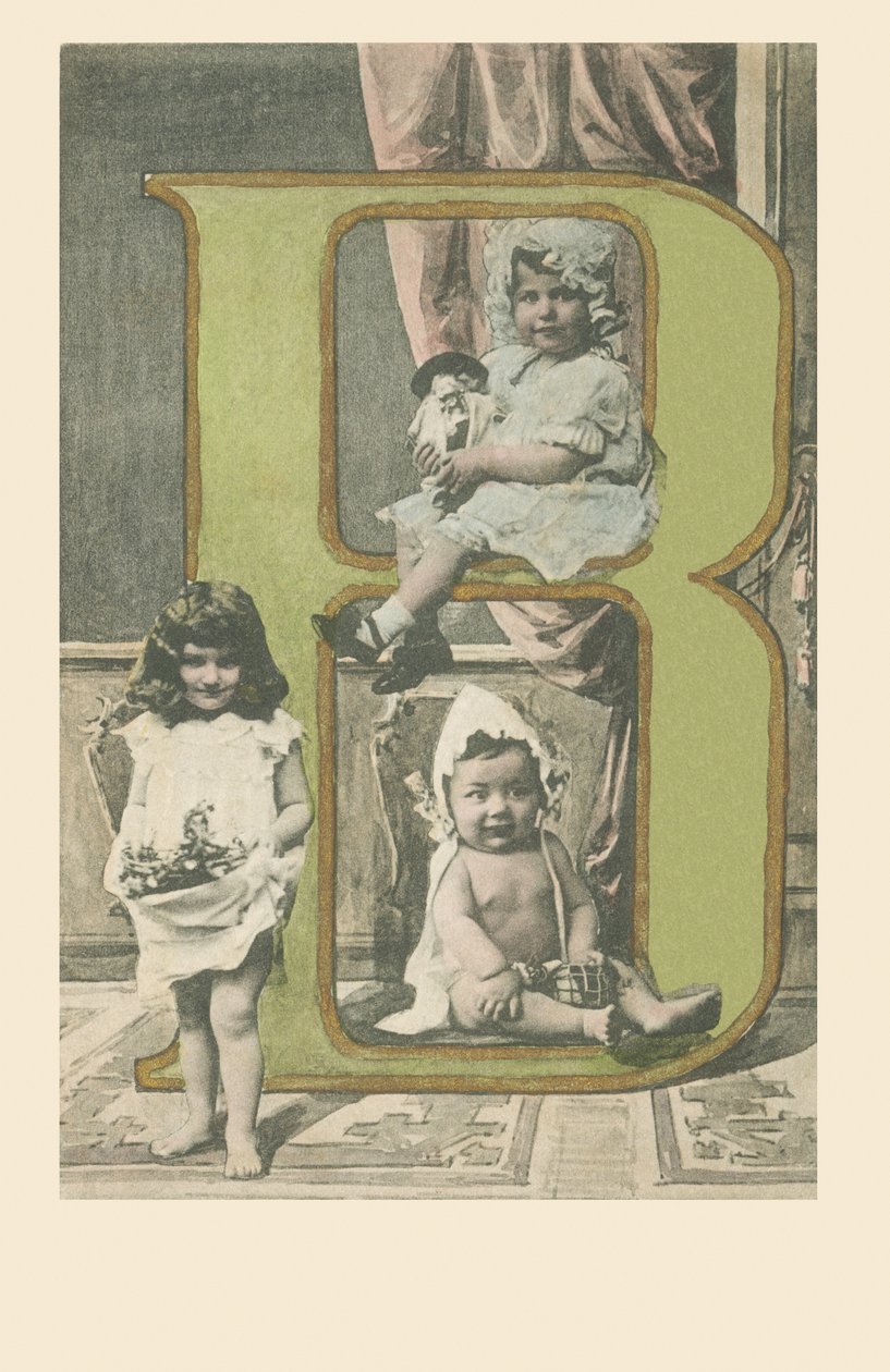 B: Három kisgyerek alkotó: French School