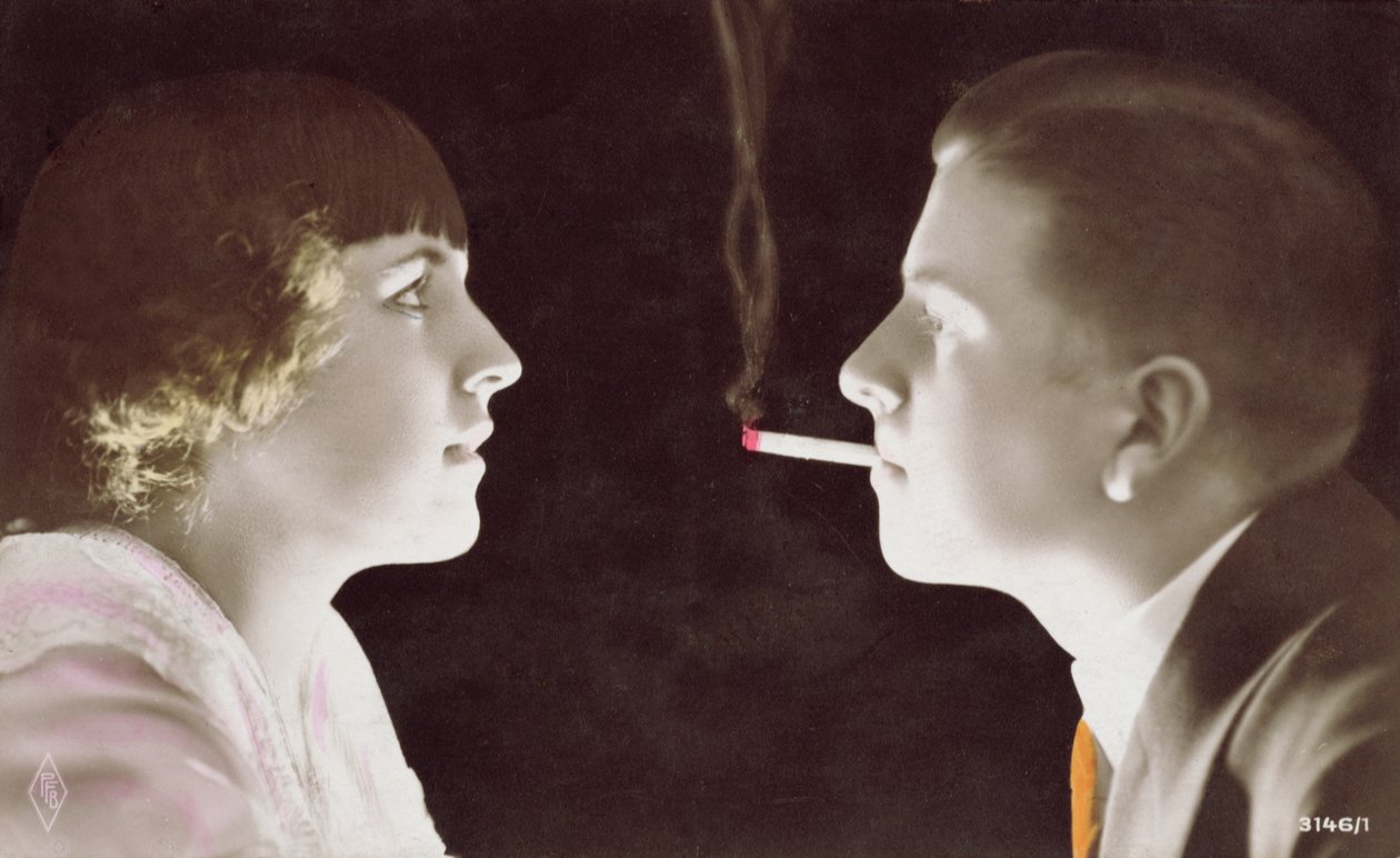Pár cigarettával, 1917 alkotó: French School