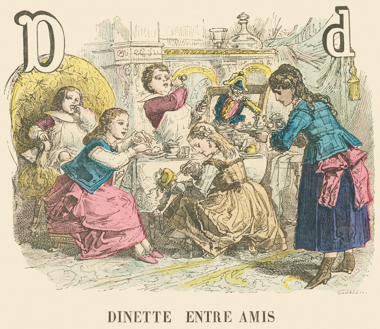 D: Dinette a barátokkal alkotó: French School
