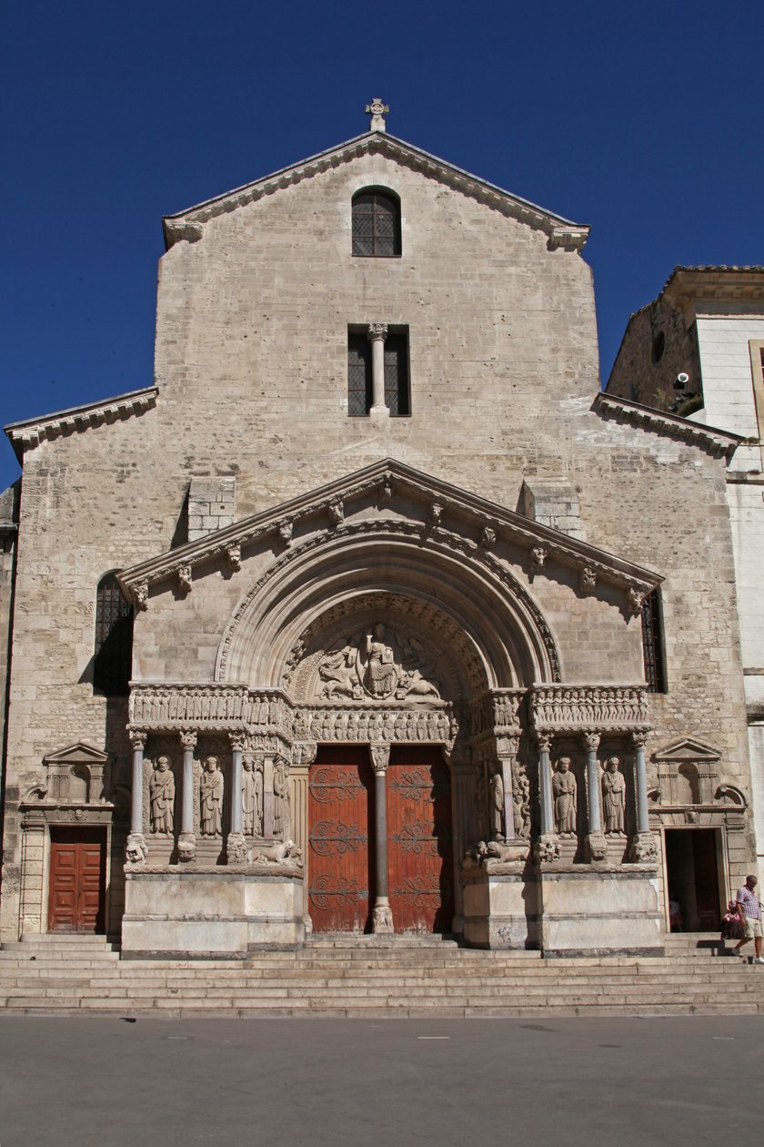 A nyugati homlokzatot ábrázolja alkotó: French School