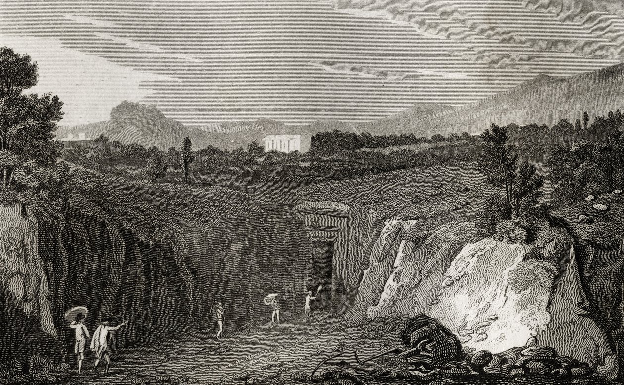 A Herculaneum maradványaihoz vezető ásatás alkotó: French School