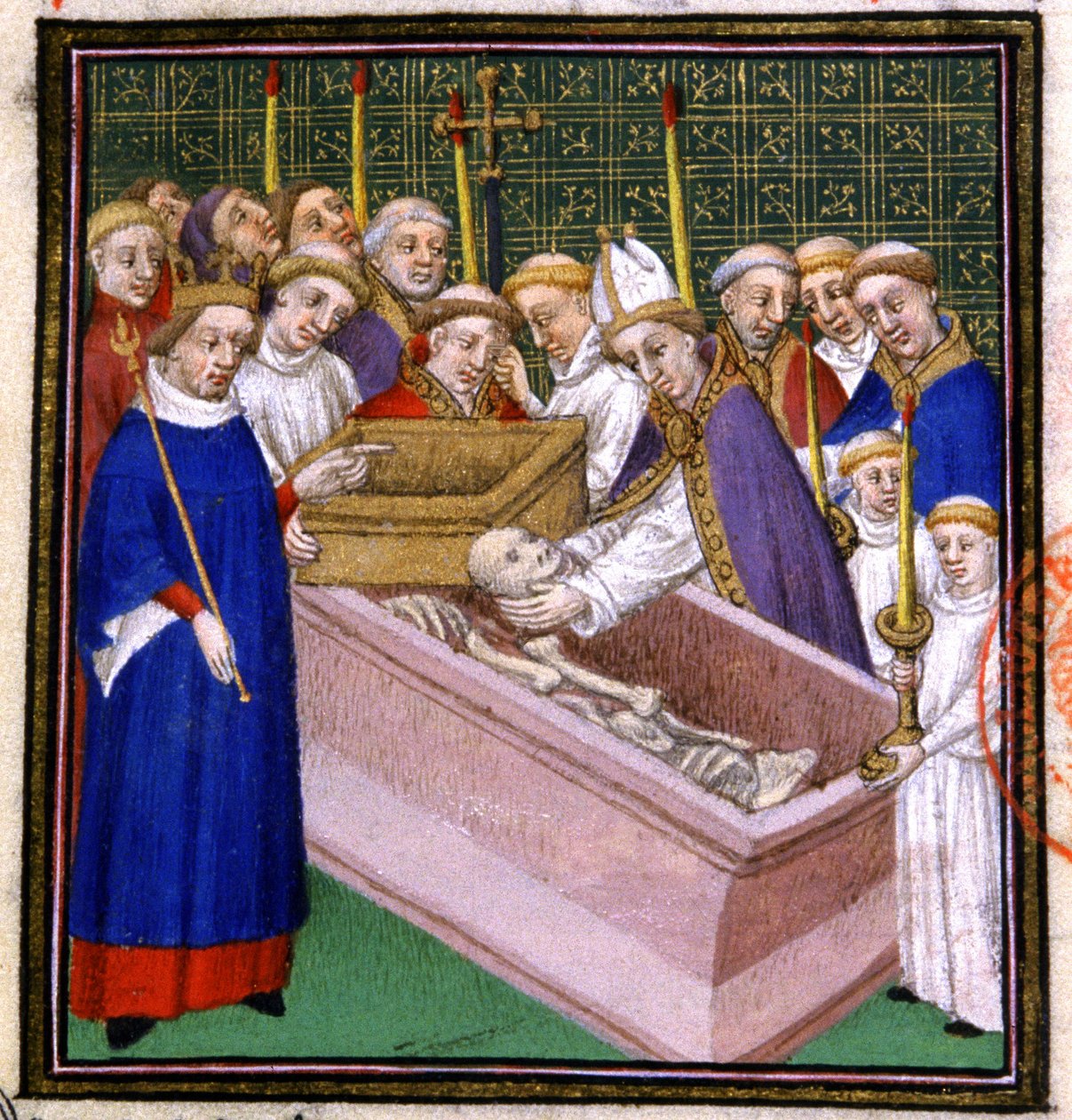 Exhumation and canonozation of St. Louis alkotó: French School