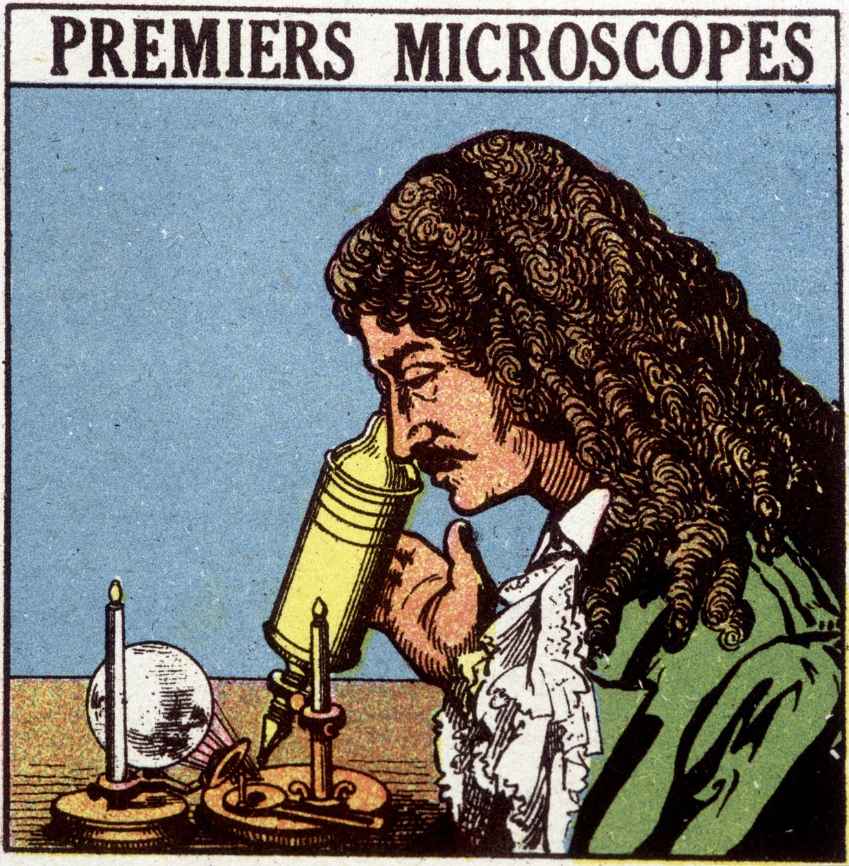 Első mikroszkópok: Huygens. alkotó: French School
