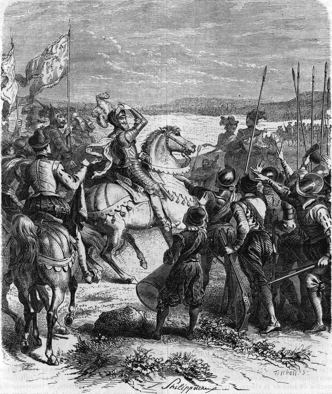 Henri IV és Ivry, március 14 alkotó: French School