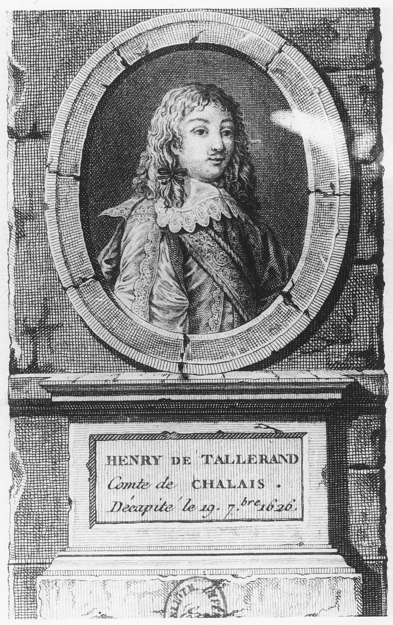 Henri de Talleyrand, Chalais grófja (metszet) alkotó: French School