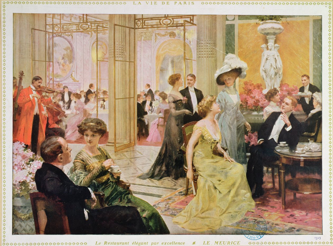Hotel Meurice, 1909 alkotó: French School