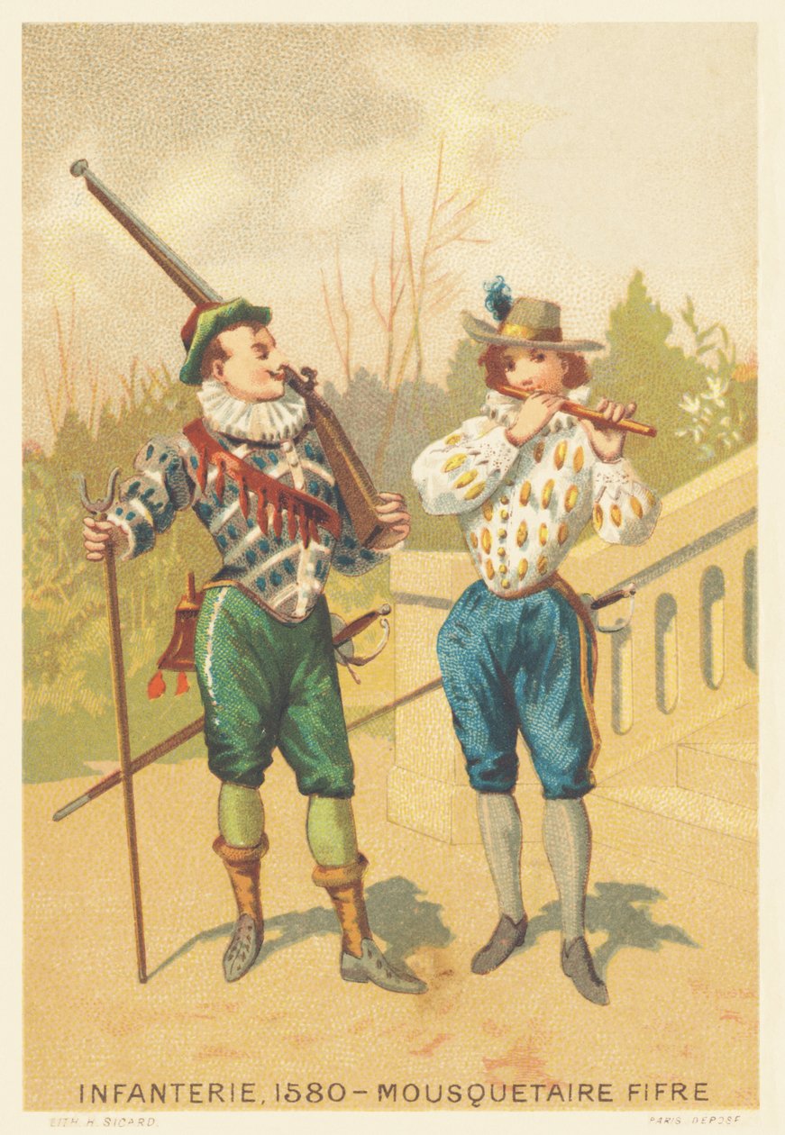 Gyalogság, testőr és Fife 1580-ban alkotó: French School