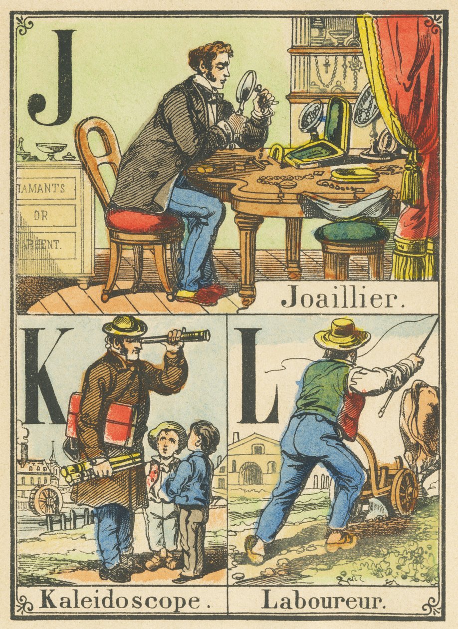 J K L: Ékszerész, Kaleidoszkóp, Powler alkotó: French School
