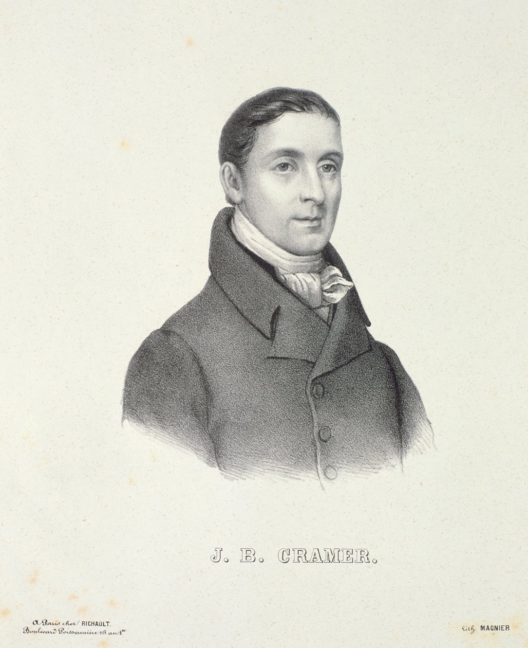 Johann Baptist Cramer (1771-1858) Magnier metszete alkotó: French School