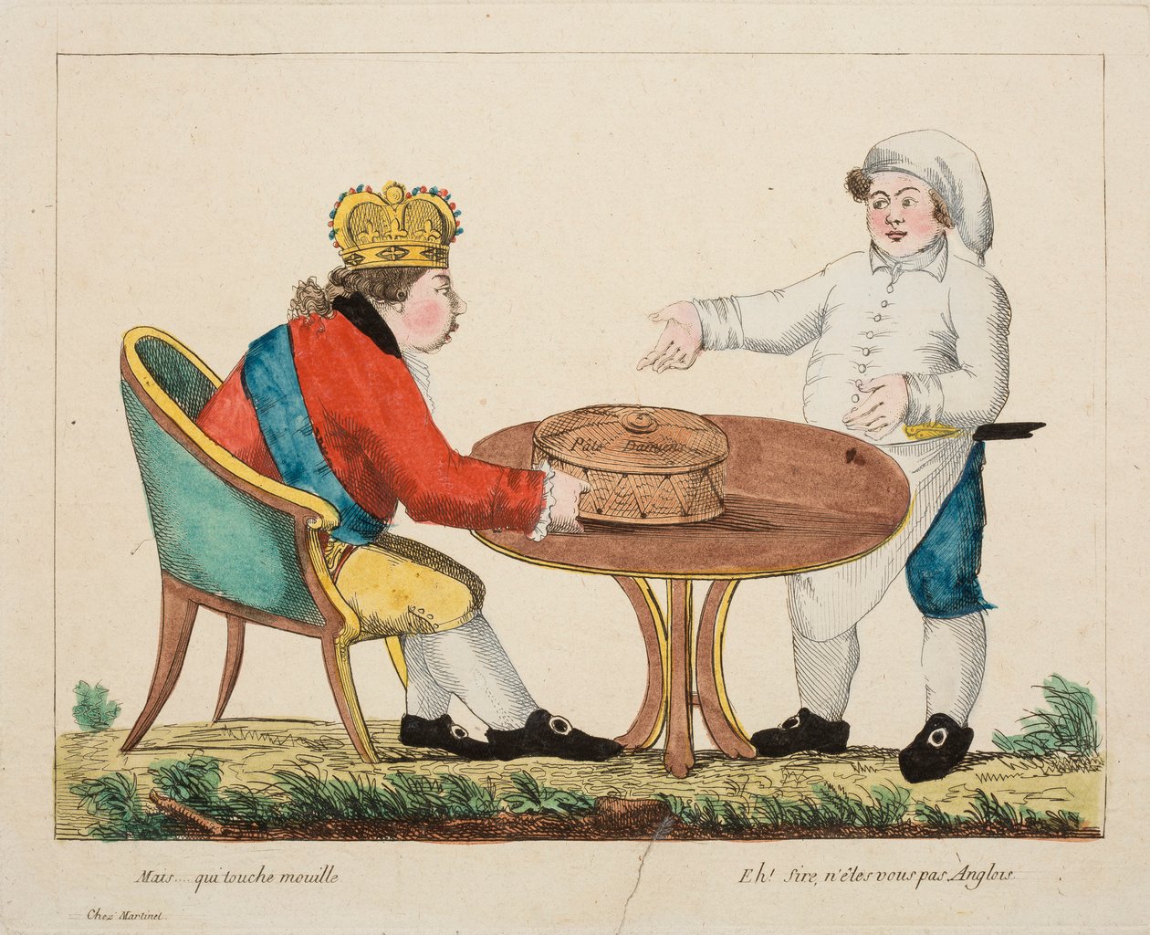 De... aki nedveset érint, 1803-4 körül (színes metszet) alkotó: French School