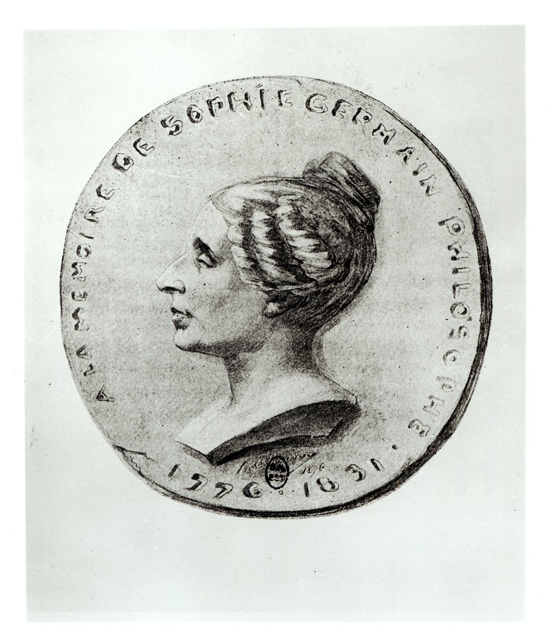 Sophie Germaint (1776-1831) ábrázoló érem alkotó: French School
