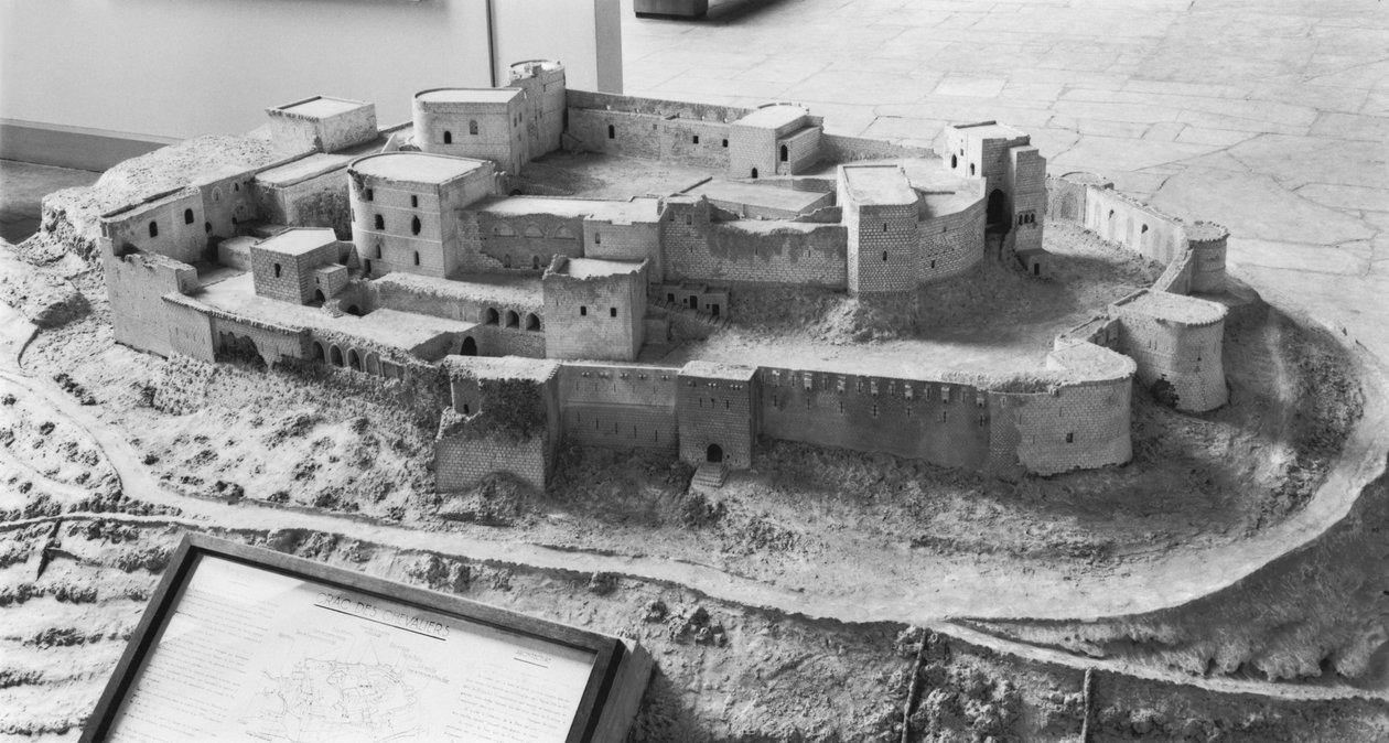 A Krak des Chevaliers modellje, modell alkotó: French School