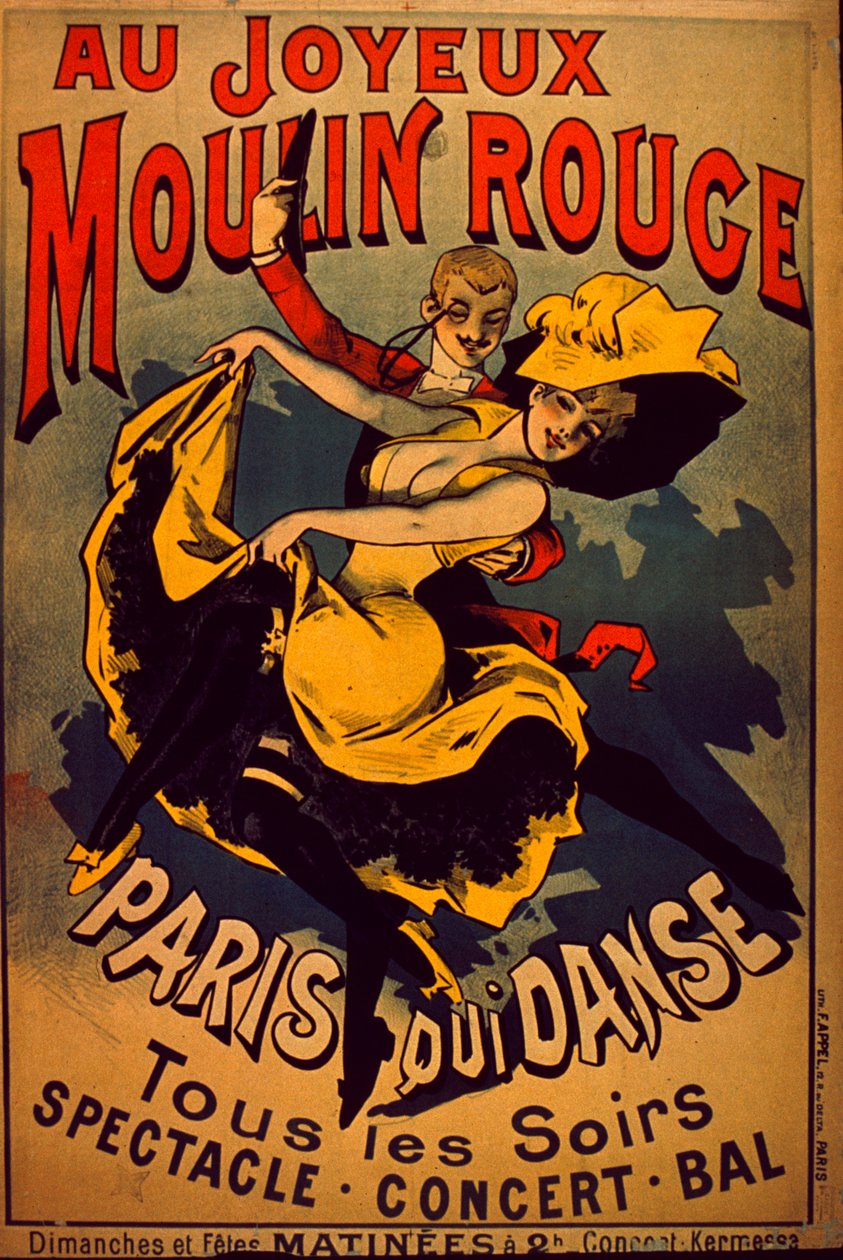 Moulin Rouge, 1890-99 alkotó: French School