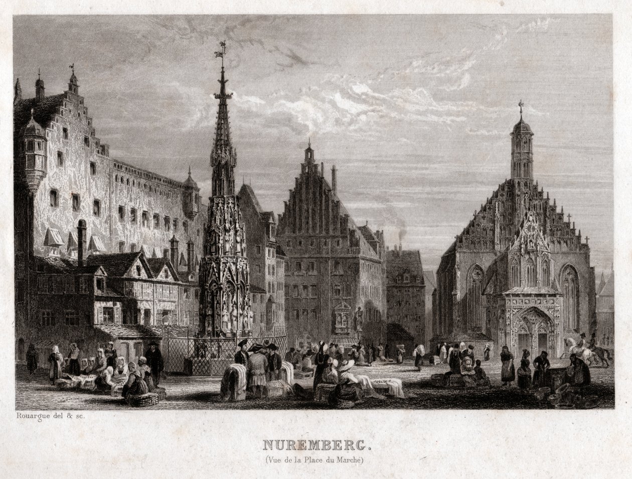 Nürnberg. (metszet, 1830 körül) alkotó: French School