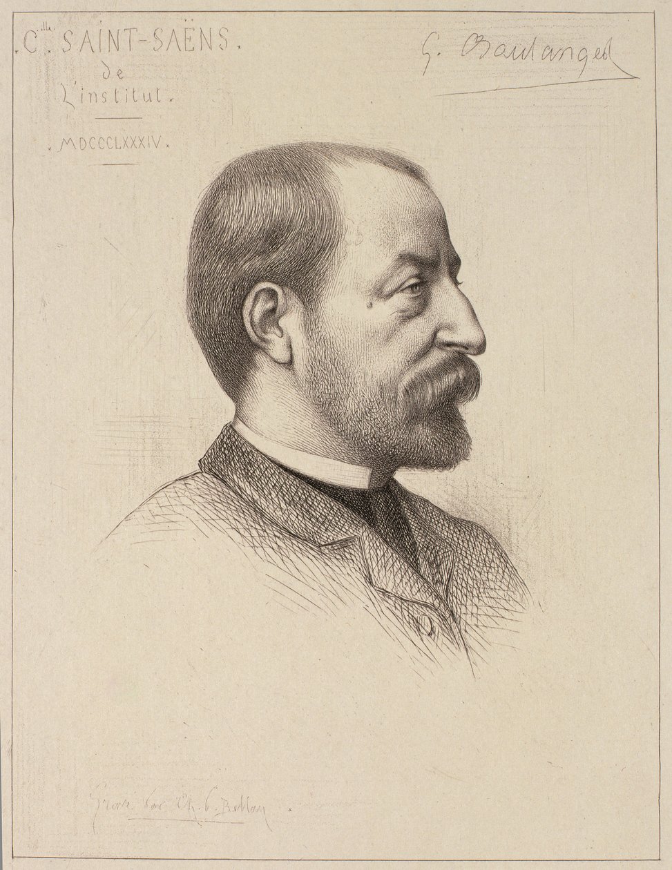 Camille Saint-Saens (1835-1921) portréja alkotó: French School