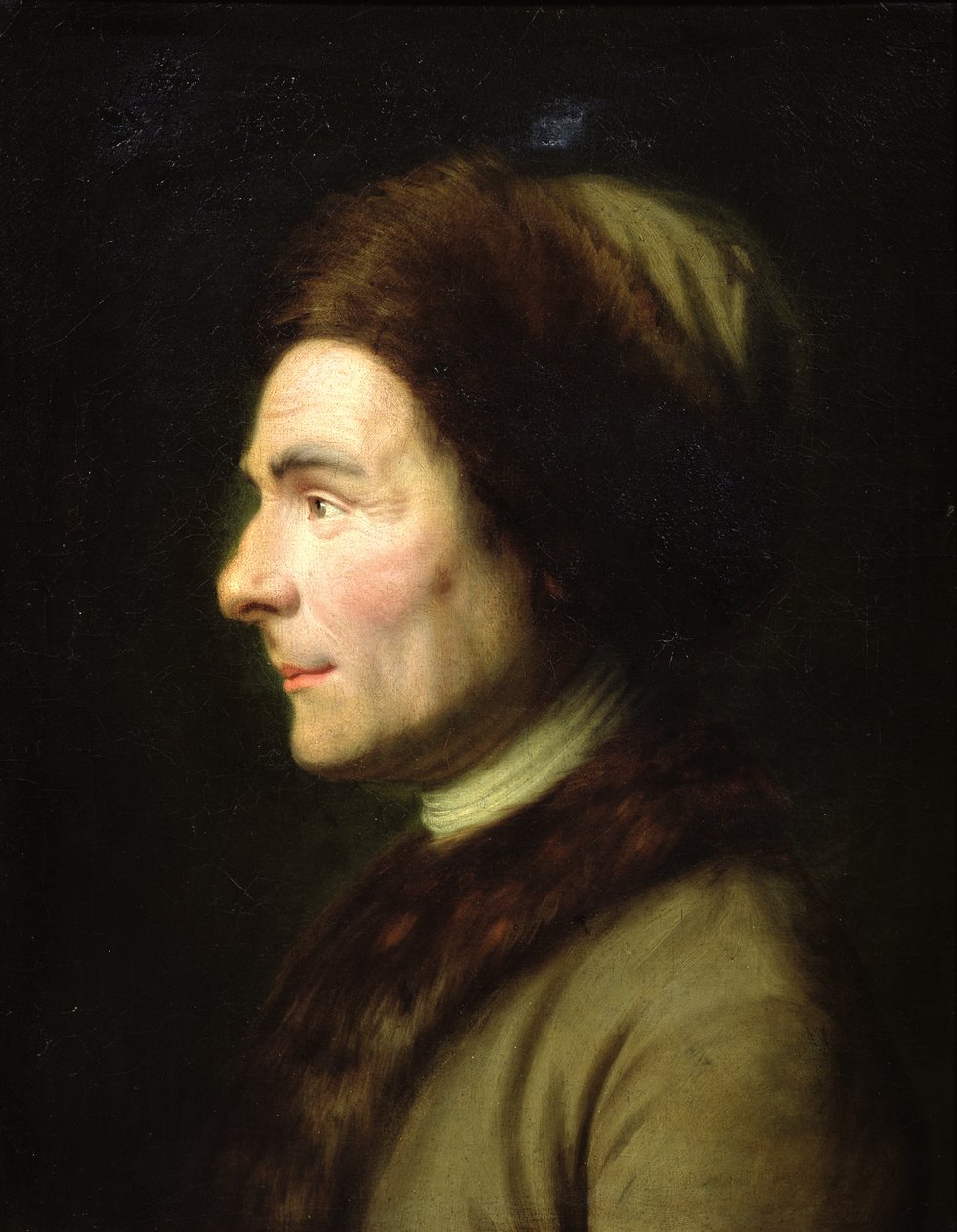 Jean-Jacques Rousseau (1712-78) portréja alkotó: French School