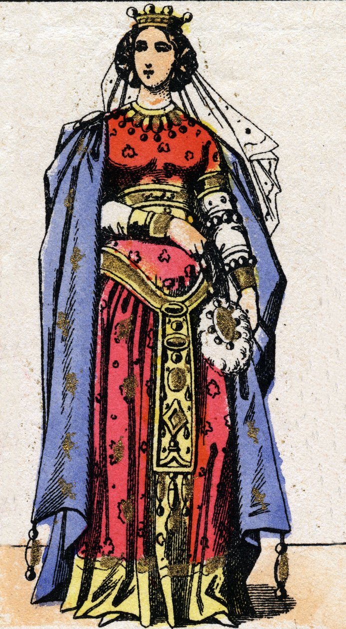 Nantilde királynő portréja (kb. 610-642). alkotó: French School