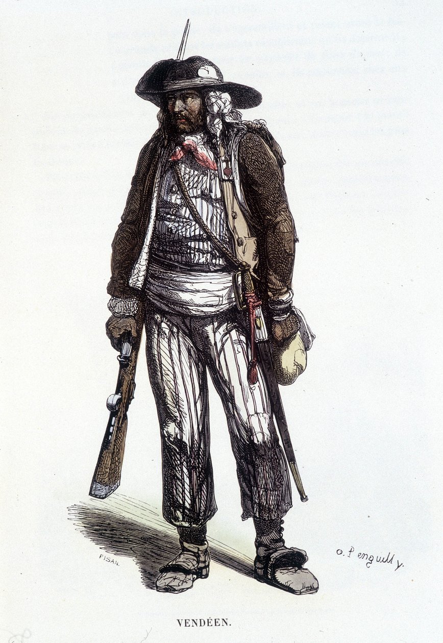 Egy vendei ellenforradalmár portréja. alkotó: French School