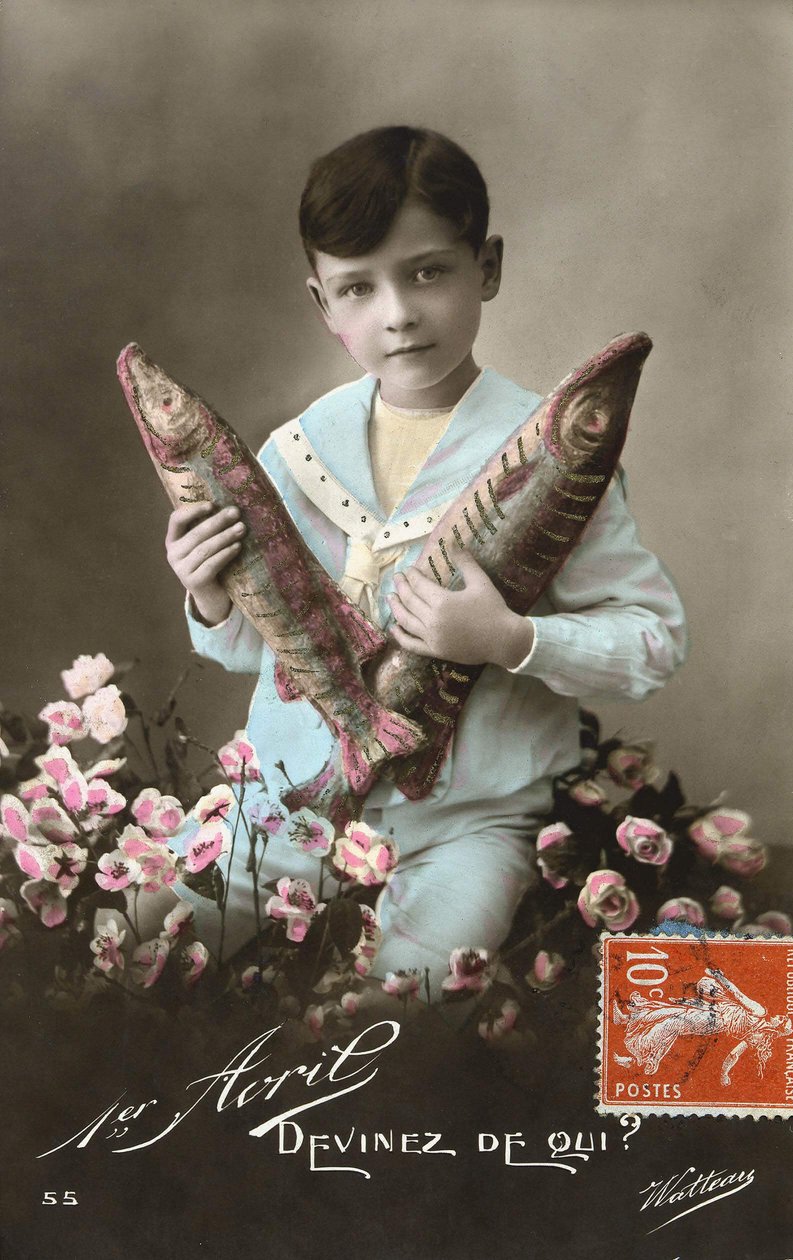 Április 1-jei, XX. század eleji képeslap alkotó: French School
