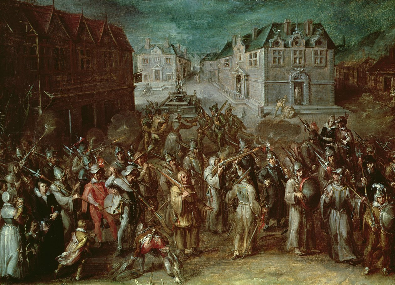 A Szent Liga körmenete 1590-ben alkotó: French School