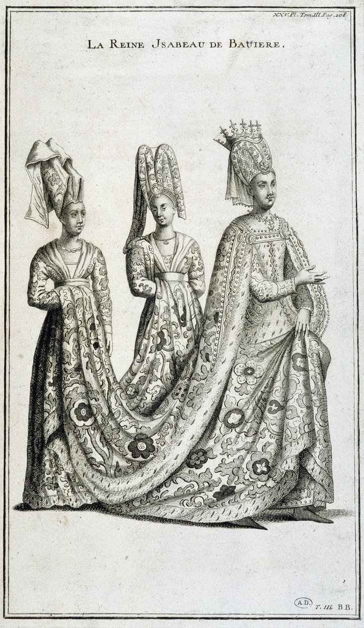 Isabeau (Izabella, Erzsébet) bajor királynő (1371-1435) alkotó: French School