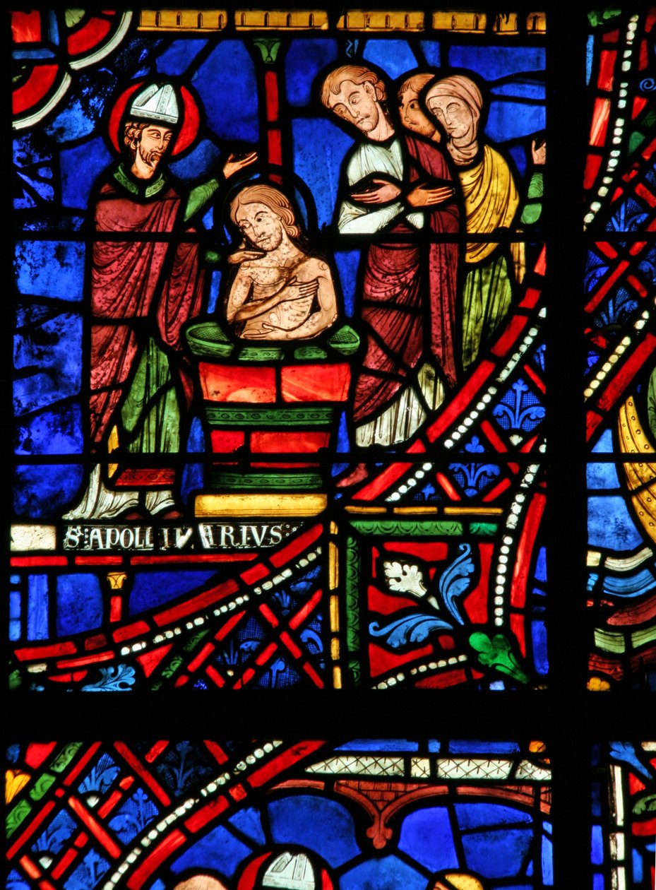 St. Apollinaire: megkereszteli a tribunes családot (w36) alkotó: French School