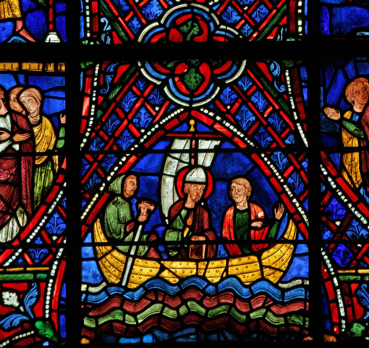 St. Apollinaire: csónakban (w36) alkotó: French School