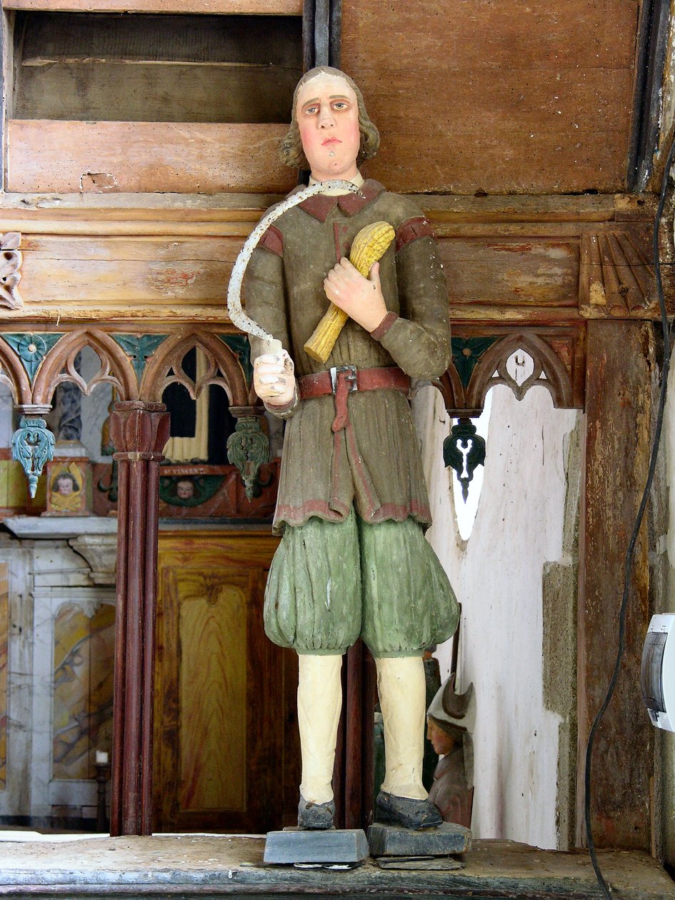 Szent Izidor (polikróm fa) alkotó: French School