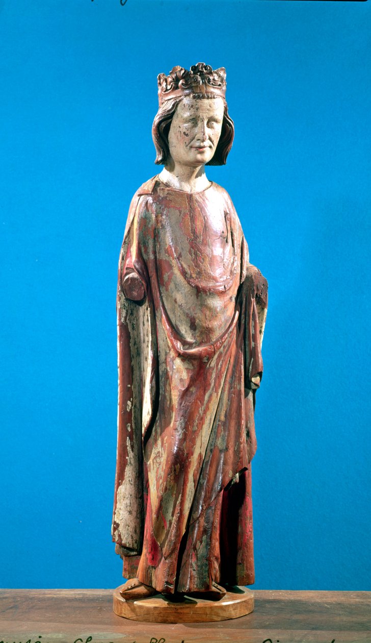St. Louis (1215-70) (polikróm fa) alkotó: French School