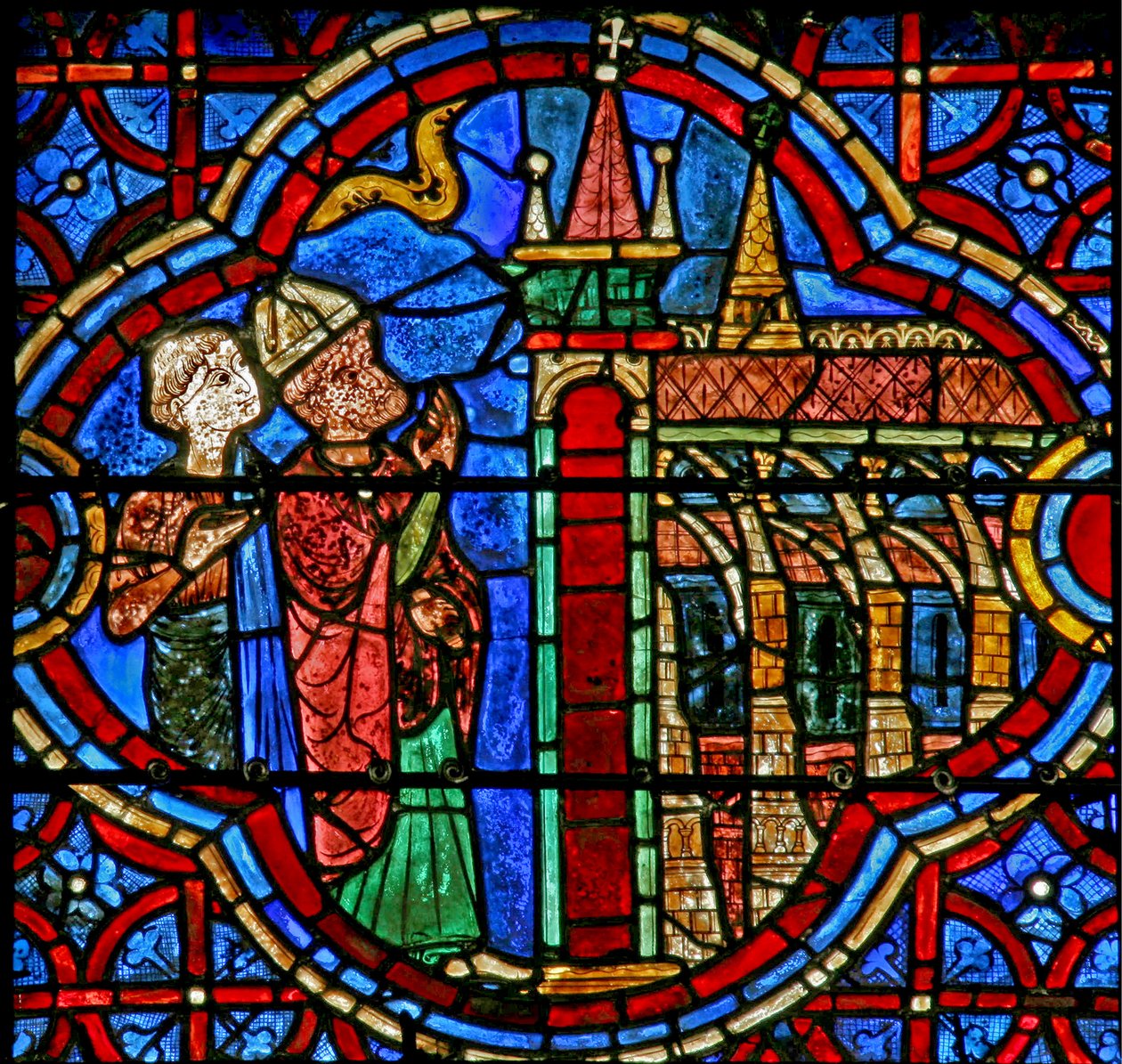 Szent Tamás – a canterburyi katedrálisban (w18) alkotó: French School