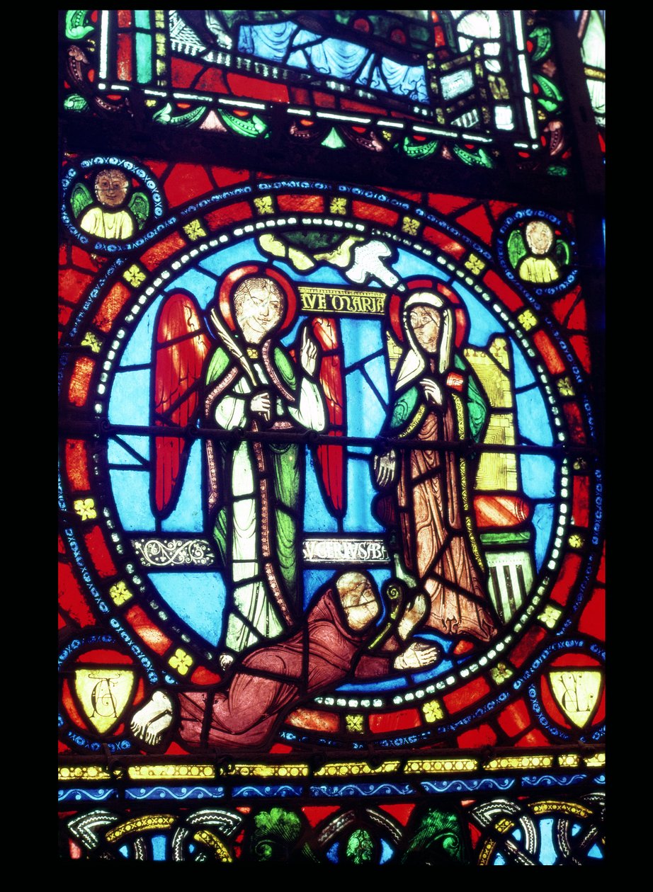 Az Angyali üdvözlet Sugerrel (kb.1081-1151), XII. század alkotó: French School