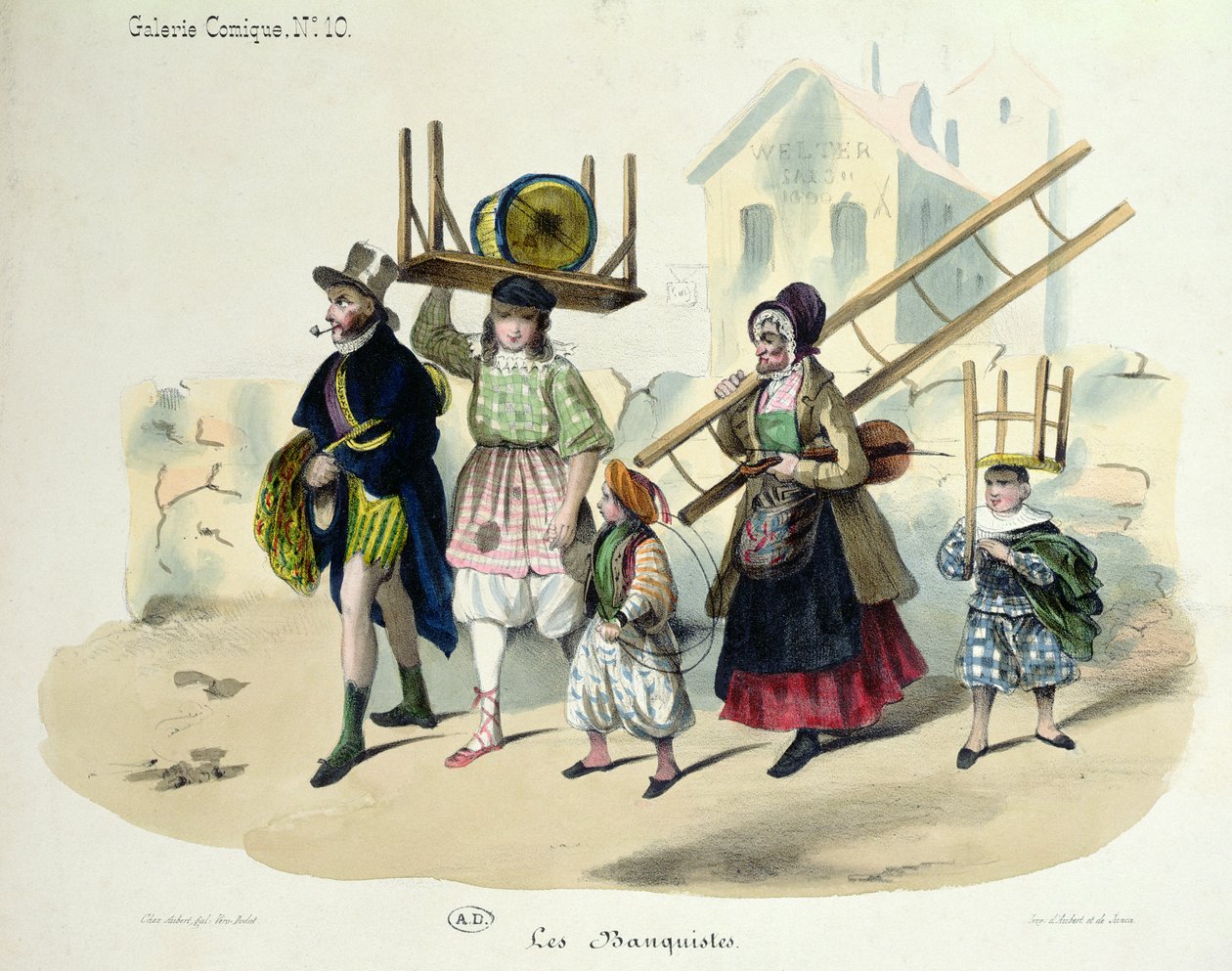 The Banquistes, 1820-30 körül alkotó: French School