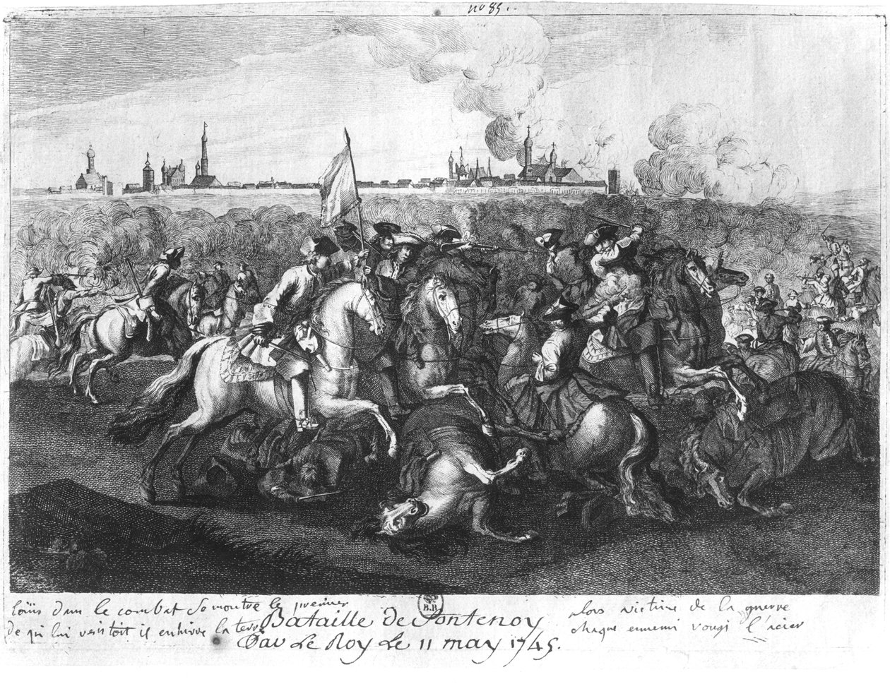 A fontenoyi csata, 1745. május 11 alkotó: French School