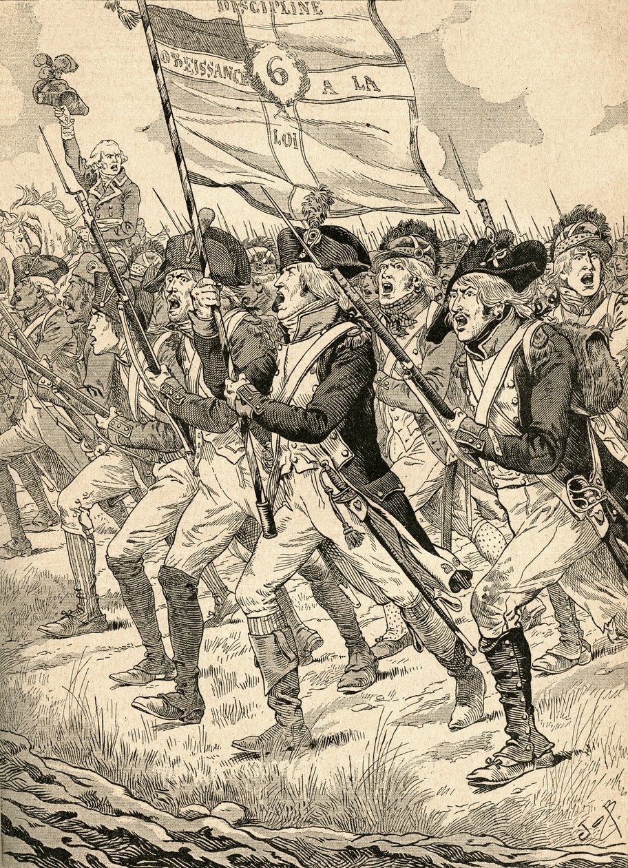 A Valmy-i csata alkotó: French School