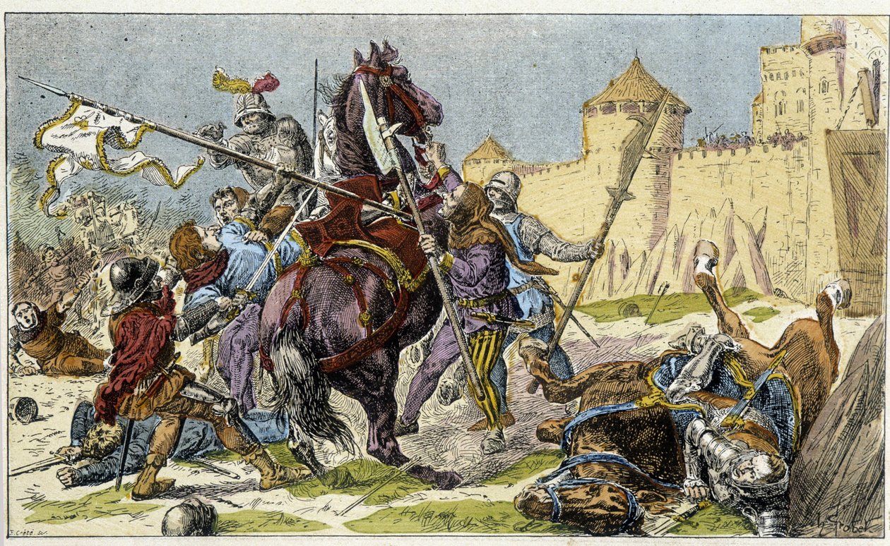 Jeanne of Arc elfoglalása (1430) alkotó: French School