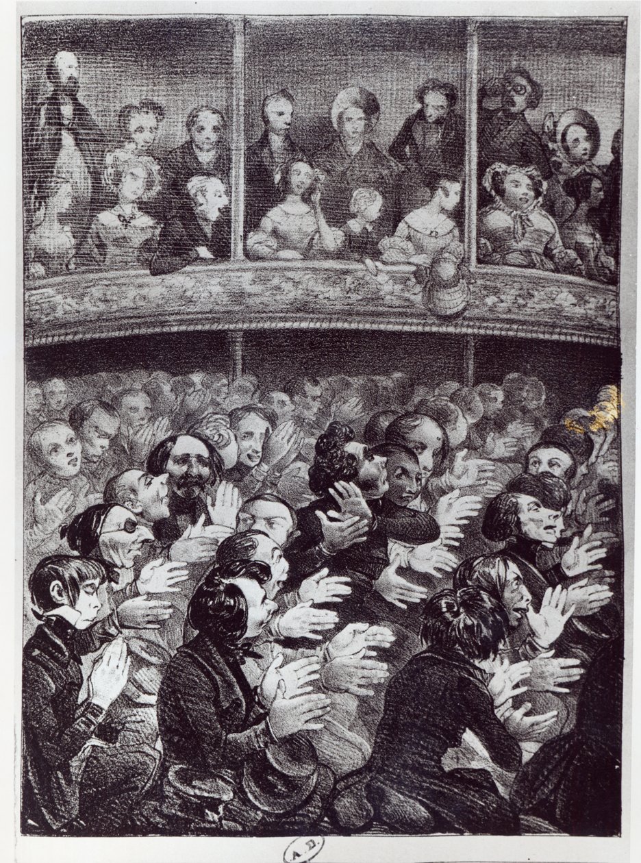 A Claque akcióban, 1830-40 körül alkotó: French School