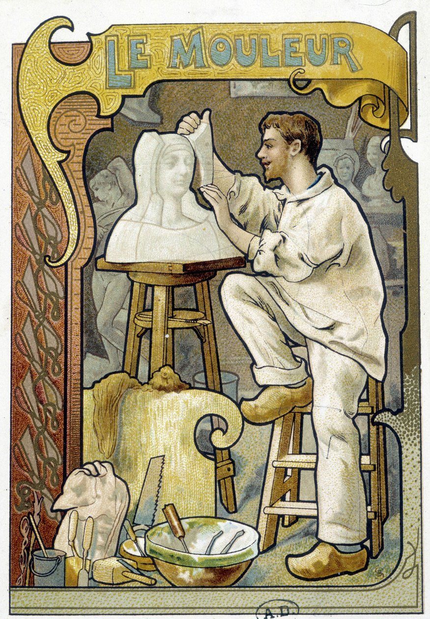 A Moulder - Chromo. alkotó: French School
