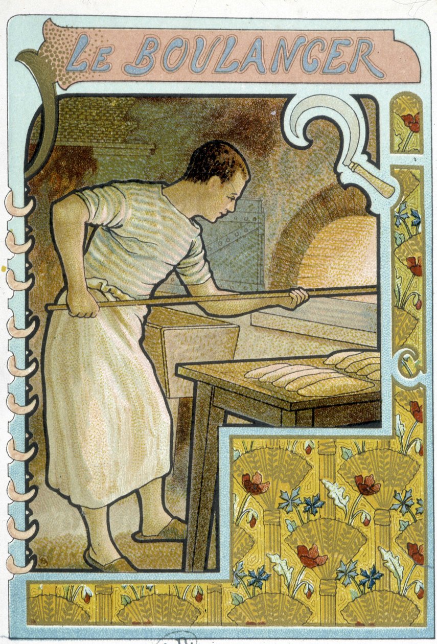 A pék a sütőjénél - Chromo. alkotó: French School