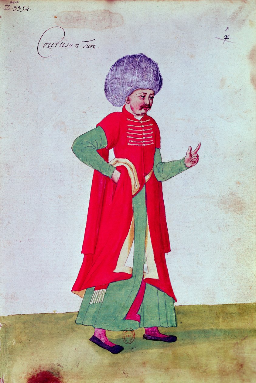 Török udvarmester, 1567 (wc papíron) alkotó: French School