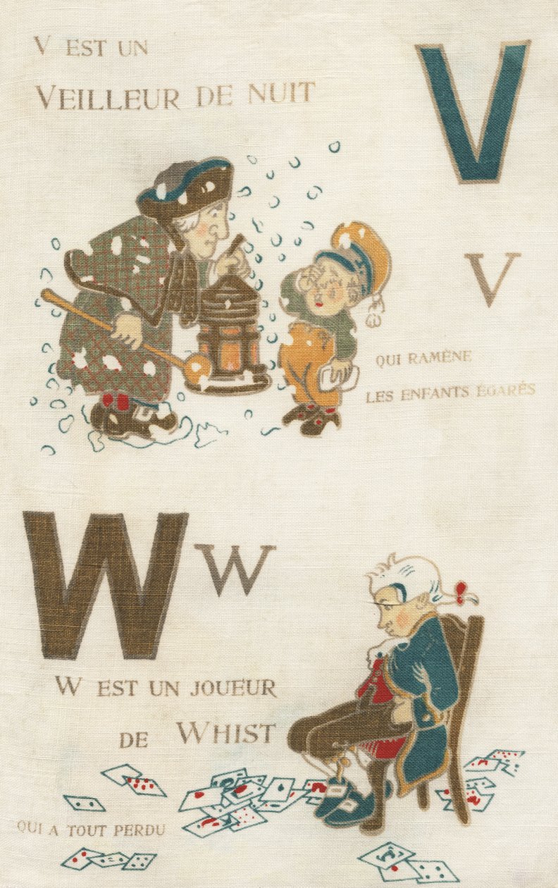 V W Éjjeli őr és Whist játékos. alkotó: French School