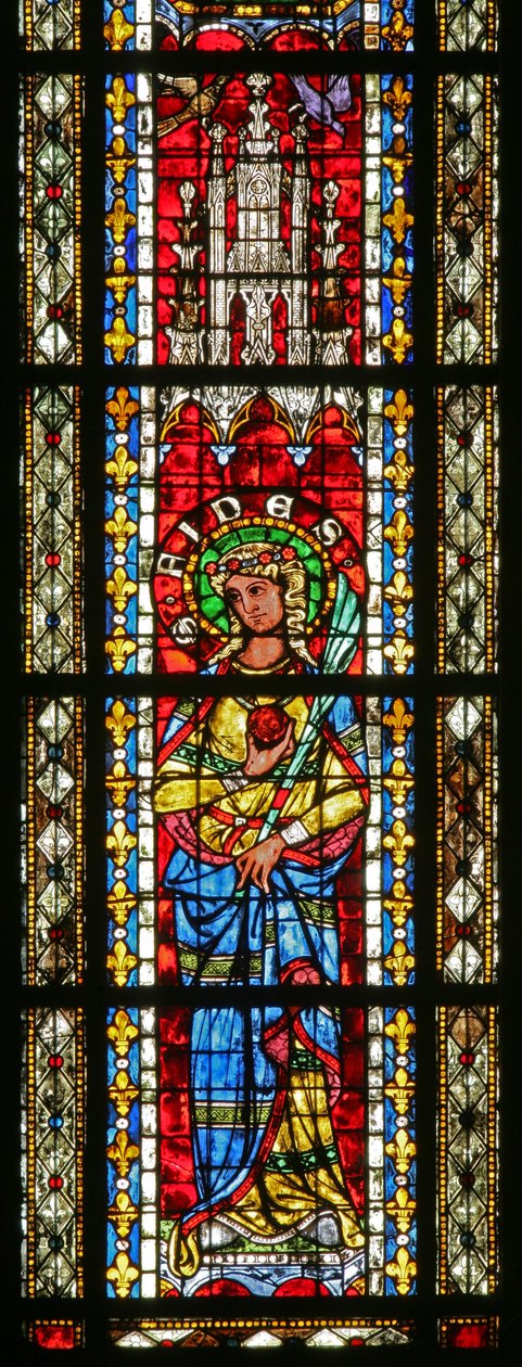 St Foyt ábrázoló w208-as ablak alkotó: French School