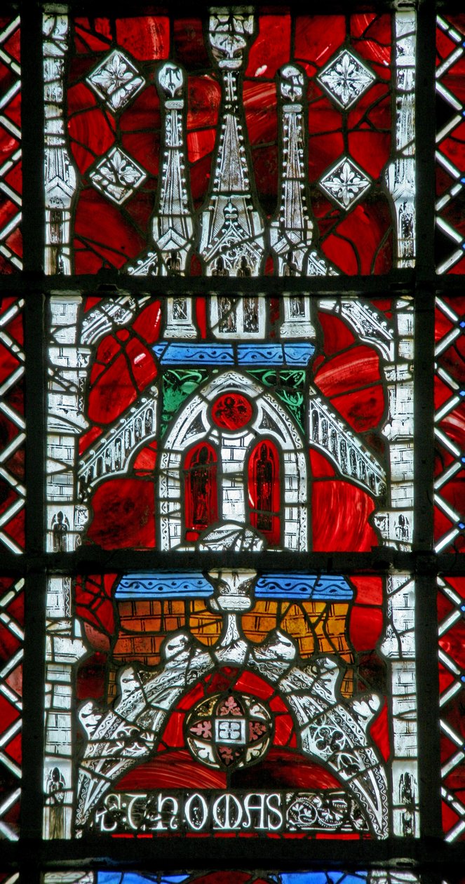 A w219-es ablak egy lombkoronát ábrázol alkotó: French School