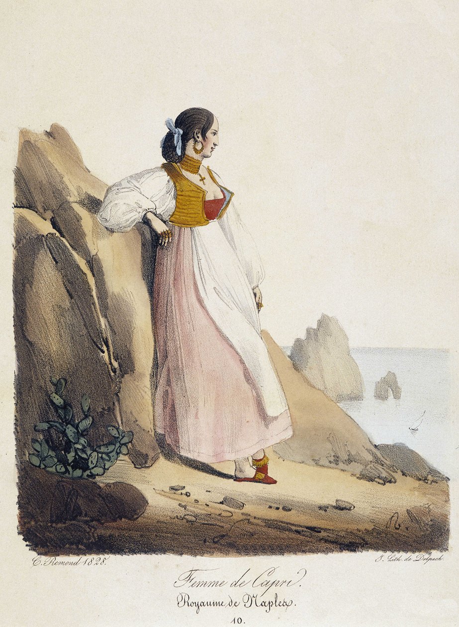 Capri nő - Nápolyi Királyság alkotó: French School