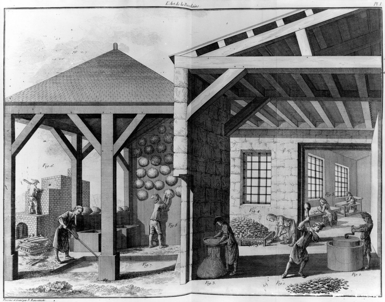 Porcelánművészet, 1771 alkotó: French School