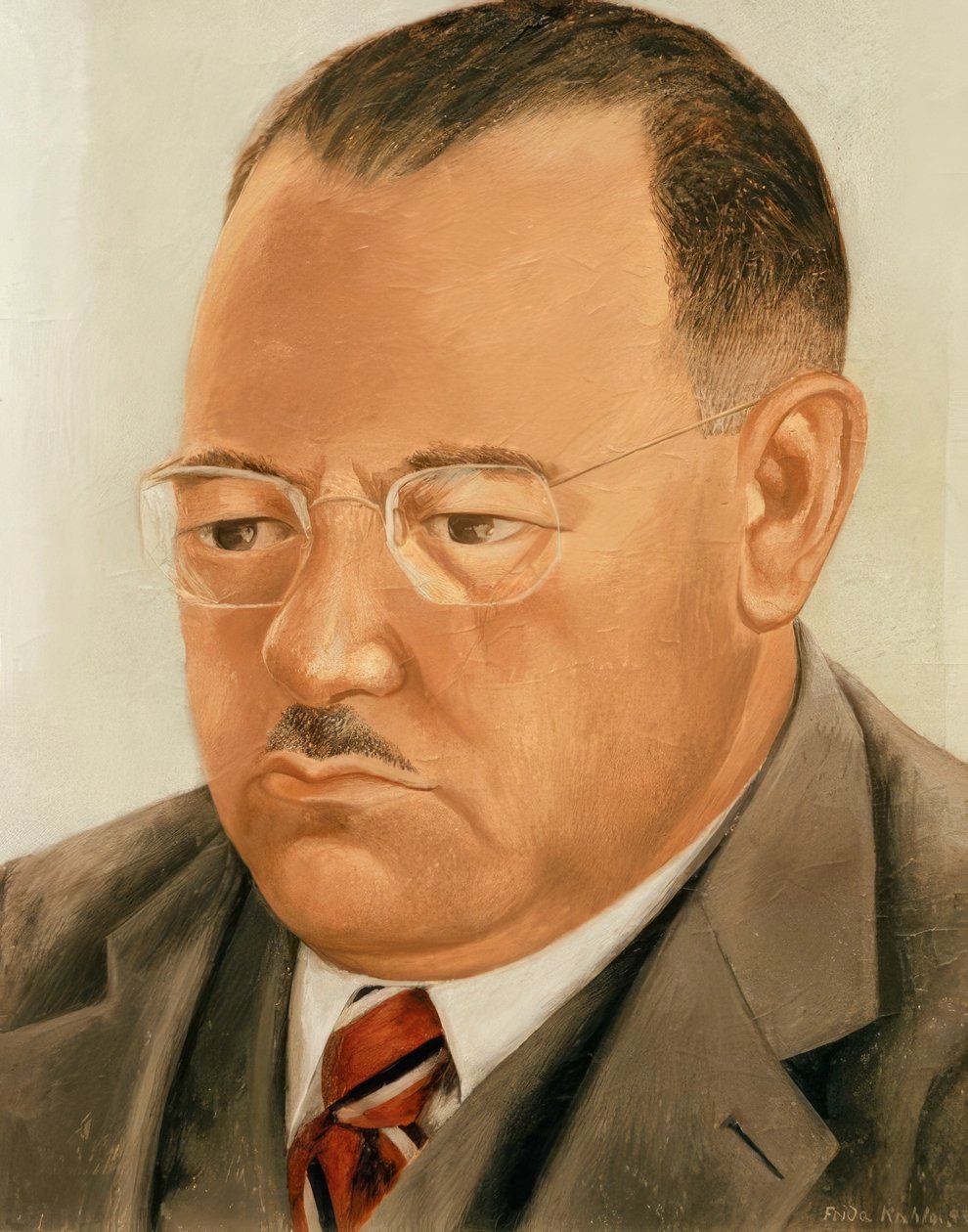 Portré Ing. Marte R. Gomez alkotó: Frida Kahlo