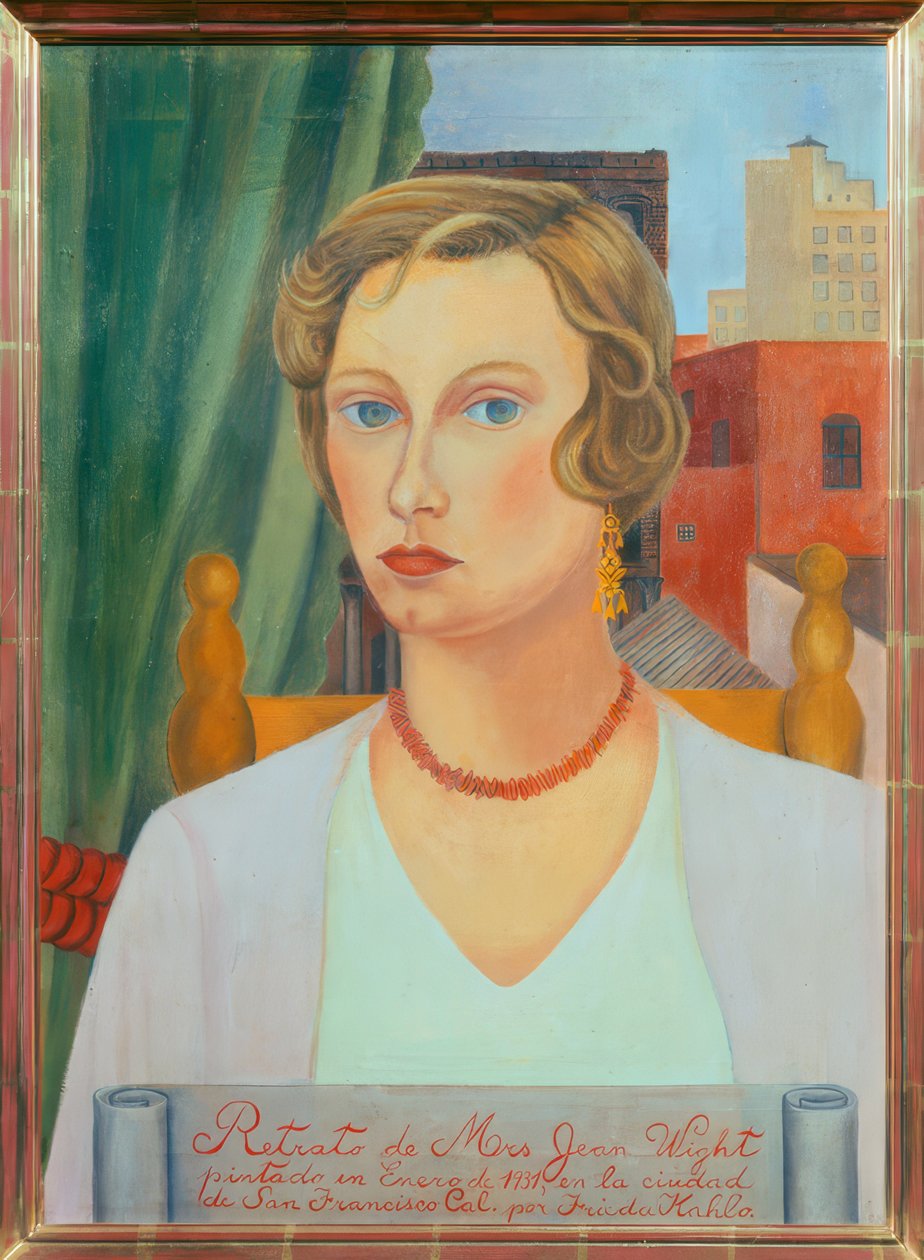 Jean Wight asszony portréja alkotó: Frida Kahlo