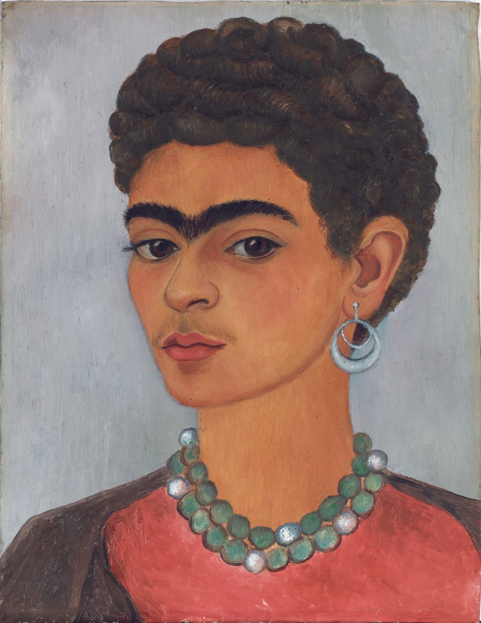 Önarckép göndör hajjal alkotó: Frida Kahlo