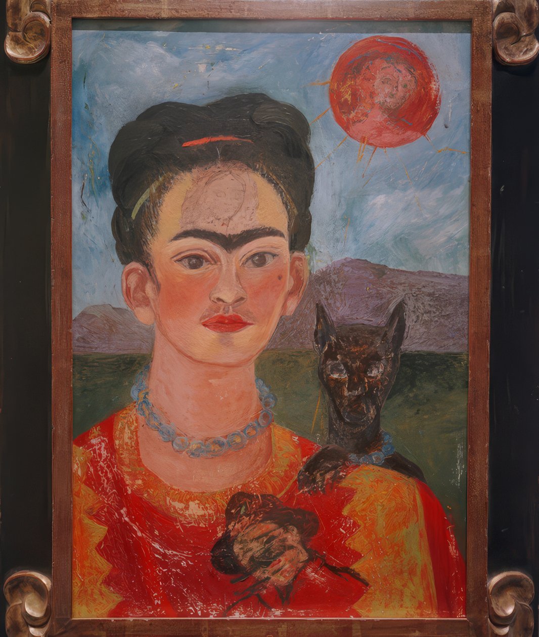 Önarckép Diego portréjával ... alkotó: Frida Kahlo