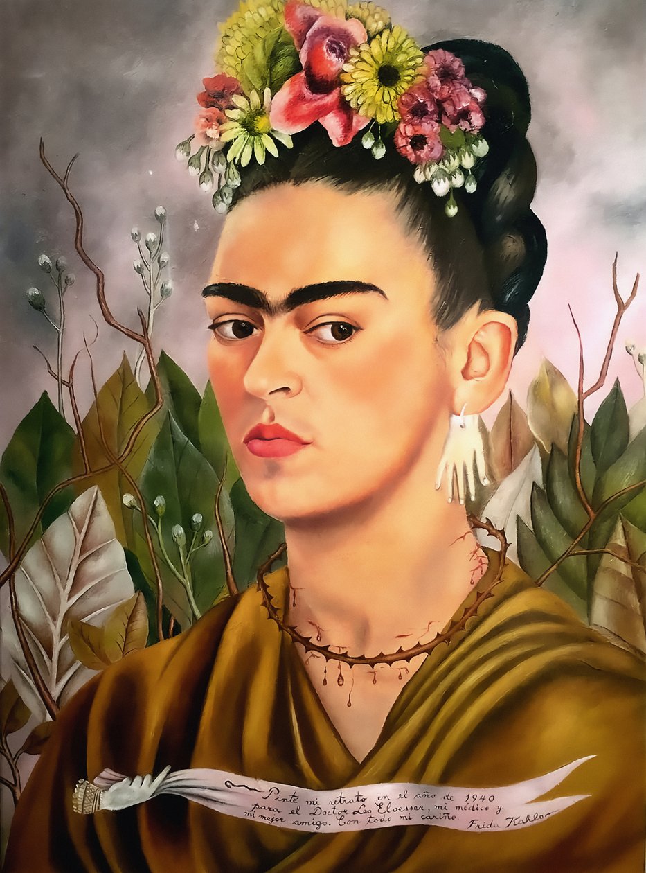 Önarckép, Dr. Eloesser-nek szentelve alkotó: Frida Kahlo