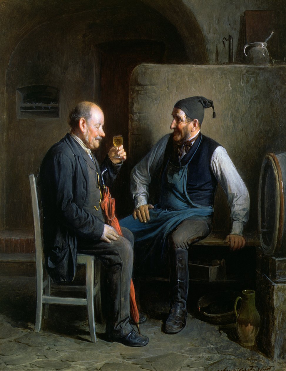 A borkóstoló, avagy egy jó évjárat (panel) alkotó: Friedrich Friedlander